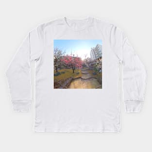 Tokyo Spring Blossoms Kids Long Sleeve T-Shirt